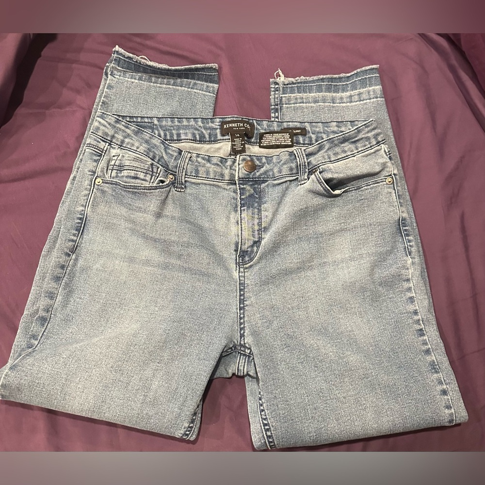 Kenneth Cole Jess Skinny Distressed Jeans
